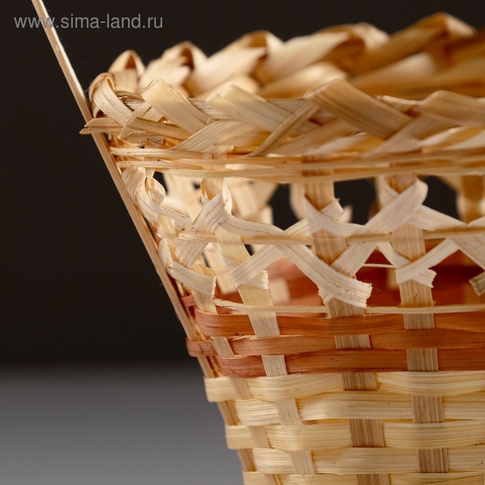 фото Корзина «стакан», 14×16 см, бамбук
