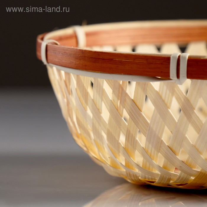 

Плошка «Плетёнка», 18×4 см, бамбук