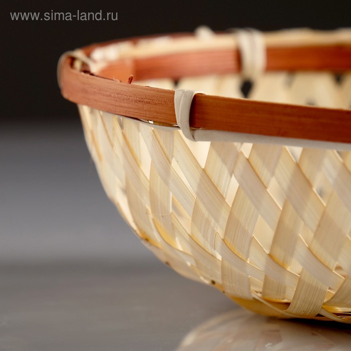 

Плошка «Плетёнка», 16×3 см, бамбук