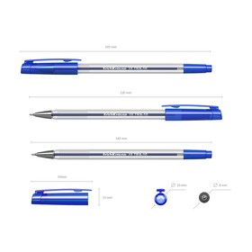 

Набор ручек шариковых 2 штуки ErichKrause ULTRA-10, узел-игла 0.26 мм, чернила синие, длина линии письма 2000 м