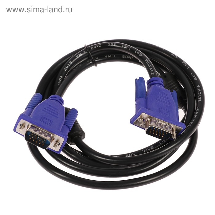 

Кабель видео Ritmix RCC-071, VGA(m)-VGA(m), 1.8 м, черный