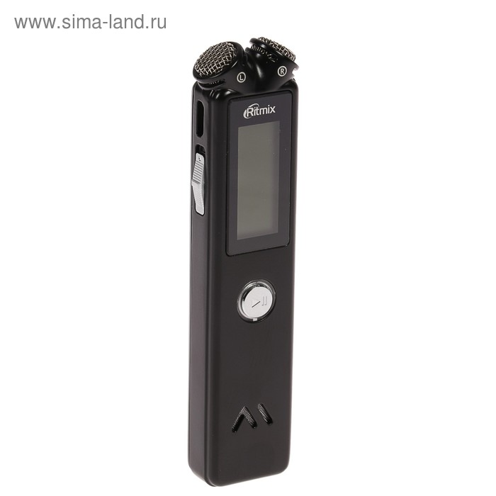 Диктофон Ritmix RR-145 8GB, MP3/WAV, дисплей, металл корпус, черный