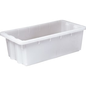 

Ящик универсальный (без крышки), конусный, сплошной 600х300х190 белый морозостойкий