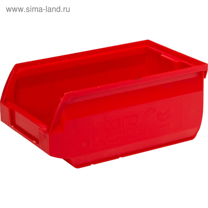 Лоток для склада Sanremo, сплошной, красный, 170х105х75 мм