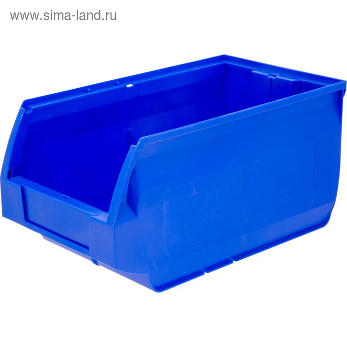 фото Лоток для склада napoli, сплошной, синий, 400х230х200 мм tara.ru