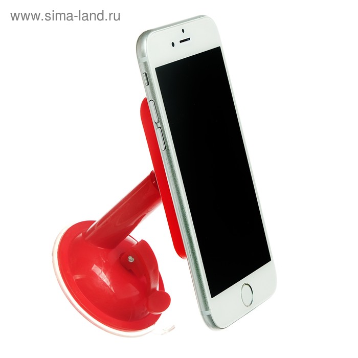 фото Подставка для телефона luazon, держатель на восьми липучках, регулировка положения, красная luazon home