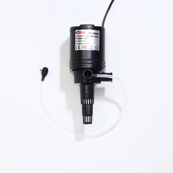 Помпа аквариумная Sea Star HX-1580D, 3500 л/ч, 40 Вт, высота подъема воды 2,5 м