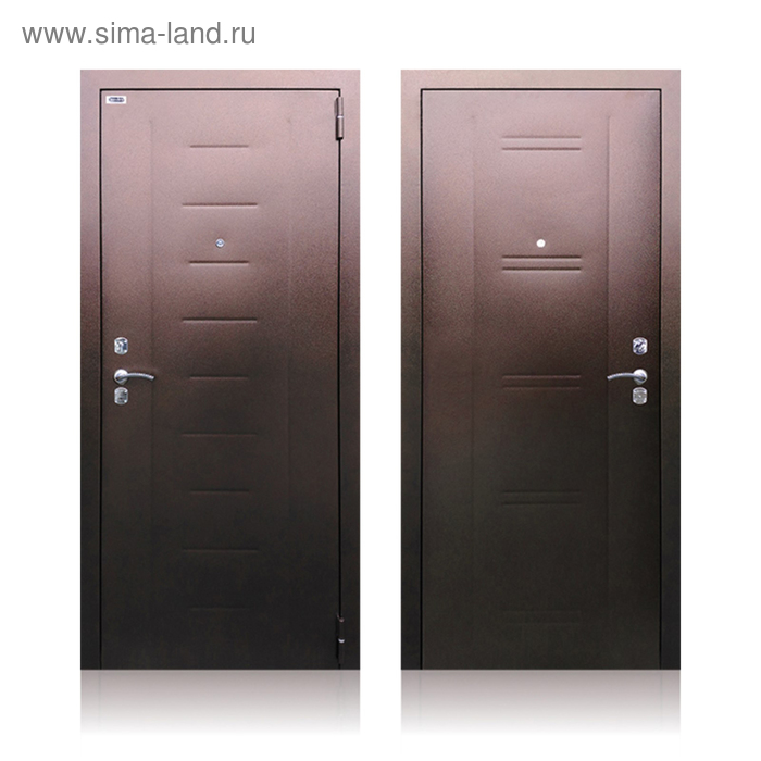 Входная дверь «Берлога СБ-90», 970 × 2050 левая, цвет медный антик входная дверь дорэко 6 2050 × 880 левая цвет антик серебряный