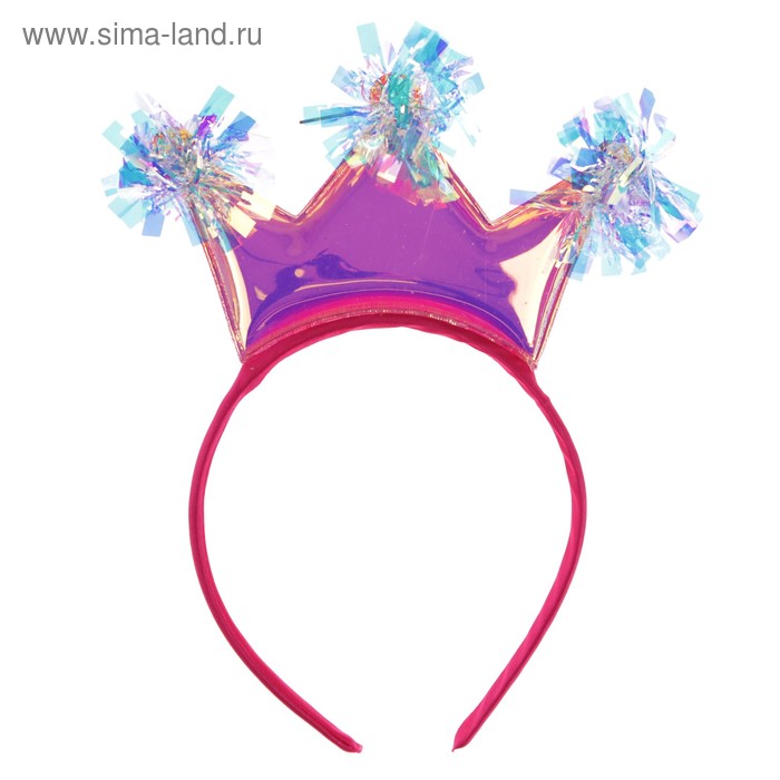 Карнавальный ободок «Корона», цвета МИКС