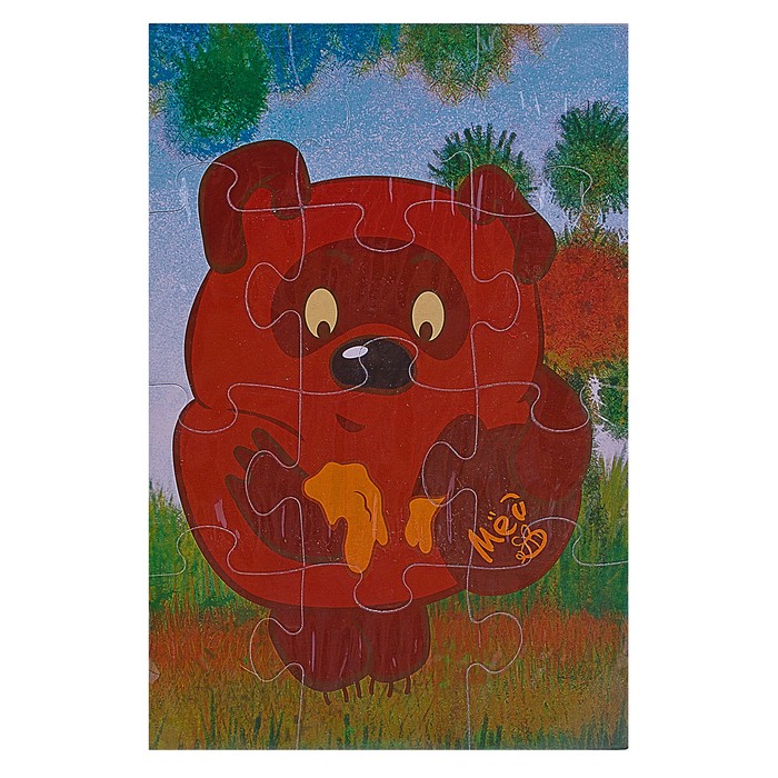 Мягкий пазл "Винни Пух-2", 12 элементов