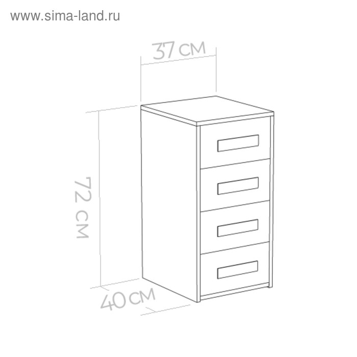 

Тумба Юниор 364х400х714 Ясень шимо темный/Индиго