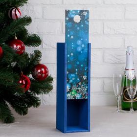 

Переноска для бутылки "Новогодняя сказка" с верёвочной ручкой, 33,3х10,8х10,8 см