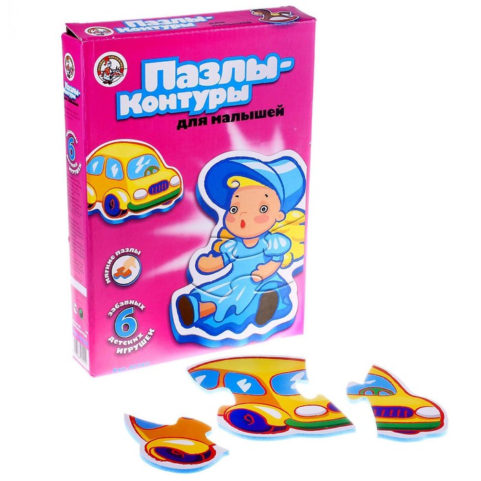 

Пазлы-контуры «Игрушки», мягкие детали