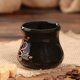 

Чашка Coffee, чёрная, деколь, 100 мл, микс