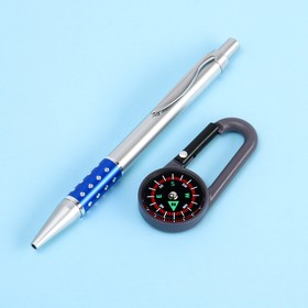 Набор подарочный 2в1 (ручка, карабин-компас) микс Ош