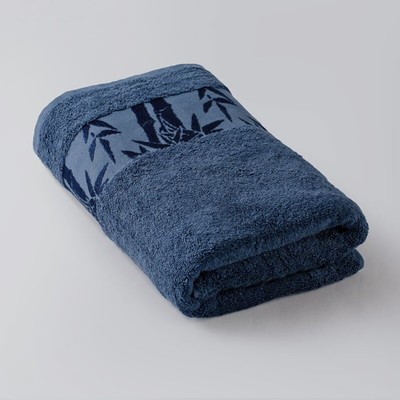 Полотенце «Бамбук», размер 41 × 70 см, махра, цвет синий