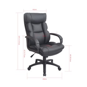 

Кресло руководителя Helmi HL-E10 "Forum" LT, экокожа черная