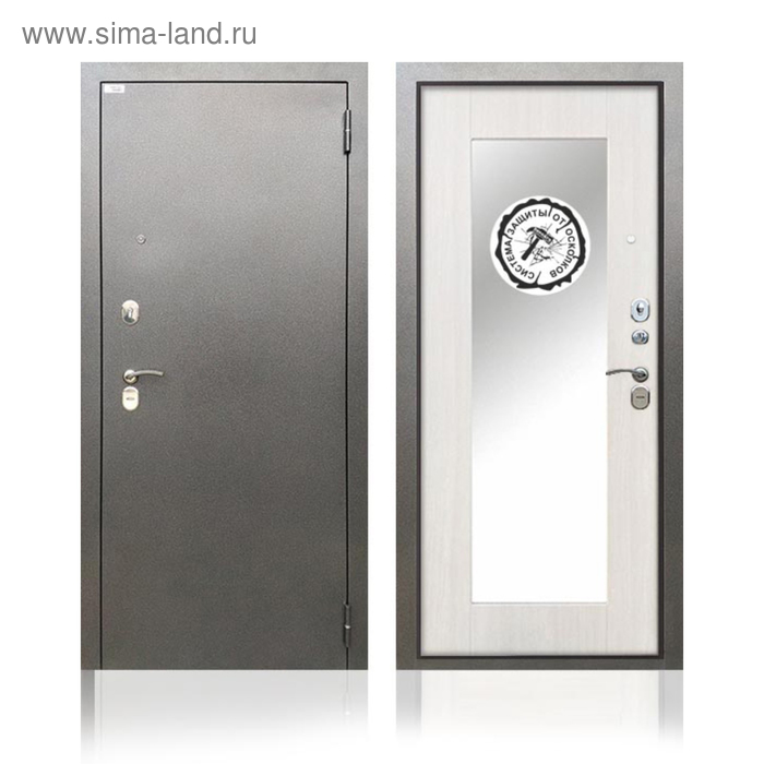 Входная дверь «Берлога Тринити Милли», 970 × 2060 левая, цвет ясень белый входная дверь берлога тринити 870 × 2060 мм левая антик серебро хьюстон силк маус