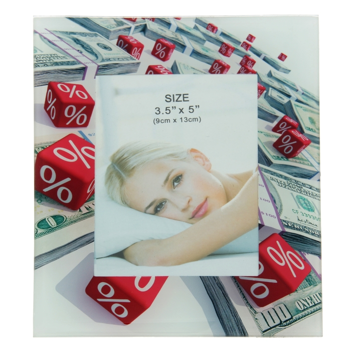 Фоторамка "Биржевые новости" для фото 9х13 см, МИКС