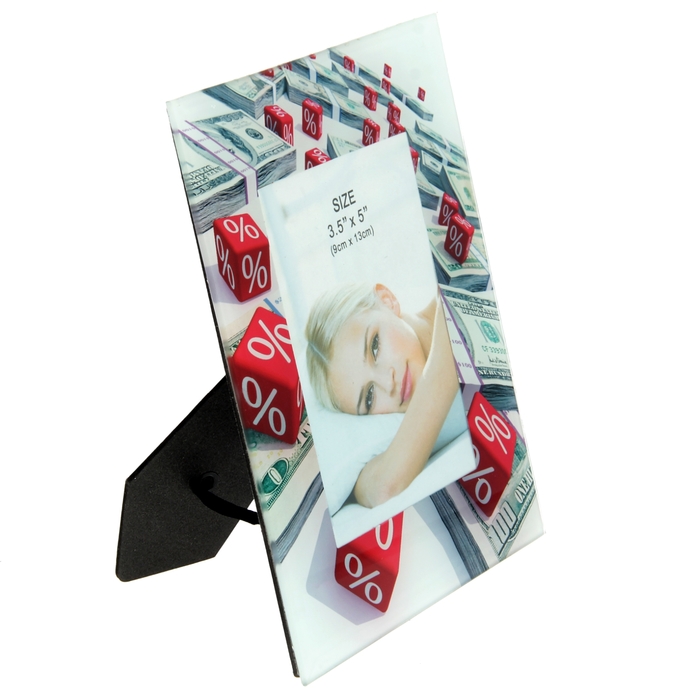 Фоторамка "Биржевые новости" для фото 9х13 см, МИКС