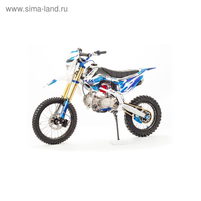 Питбайк MotoLand APEX125, 125 см3, синий мопед motoland альфа rx 11 50см3 синий