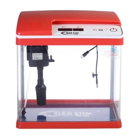 

Аквариум SeaStar HX-319F 18 л, красный (LED-лампа, топ-фильтр, датчик температуры)