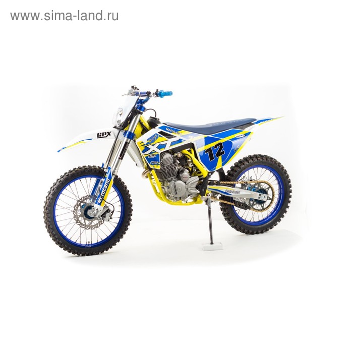 Кроссовый мотоцикл MotoLand XT250 ST, 250 см3, сине-жёлтый мотоцикл motoland xt 300 st cross б у
