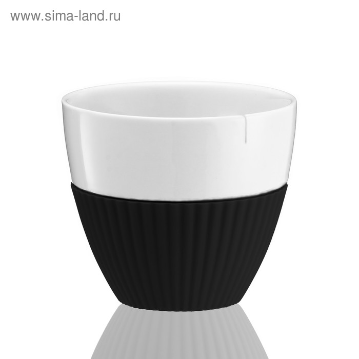 чайный набор viva scandinavia bjor 750 мл 70 мл 6 предметов цвет чёрный Чайный стакан VIVA Scandinavia Anytime, 300 мл, 2 шт, цвет чёрный