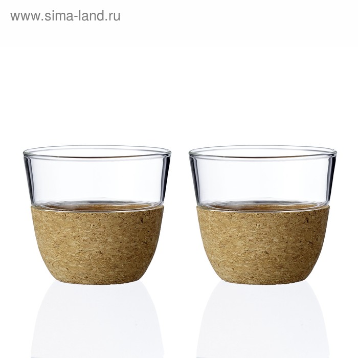 цена Чайный стакан VIVA Scandinavia Cortica, 200 мл, 2 шт, цвет прозрачный