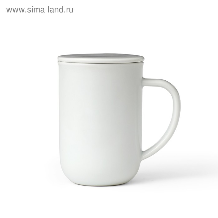 Чайная кружка VIVA Scandinavia Minima, с ситечком, 500 мл, цвет белый кружка viva scandinavia minima с ситечком 500 мл терракотовый