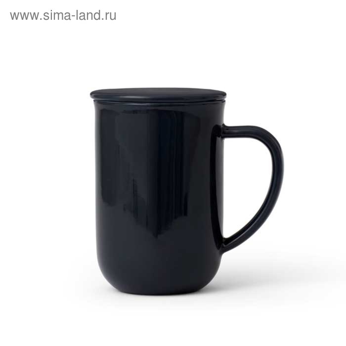 цена Чайная кружка VIVA Scandinavia Minima, с ситечком, 500 мл, цвет тёмно-синий