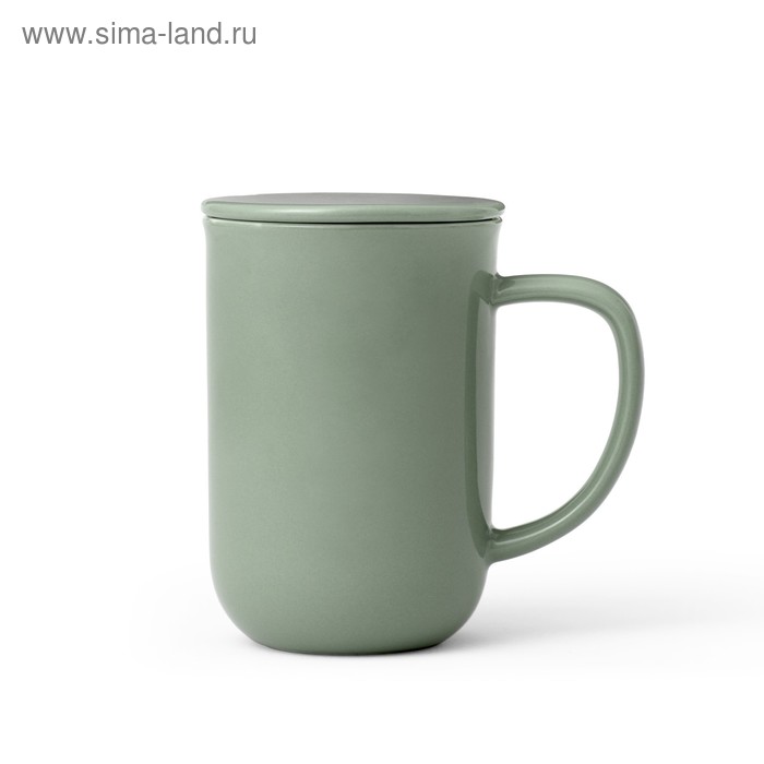 Чайная кружка VIVA Scandinavia Minima, с ситечком, 500 мл, цвет зелёный кружка viva scandinavia minima с ситечком 500 мл терракотовый
