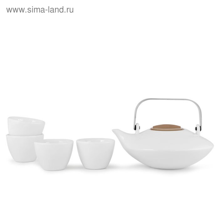 Чайный набор VIVA Scandinavia Pure, 660 мл/60 мл, 5 предметов, цвет белый