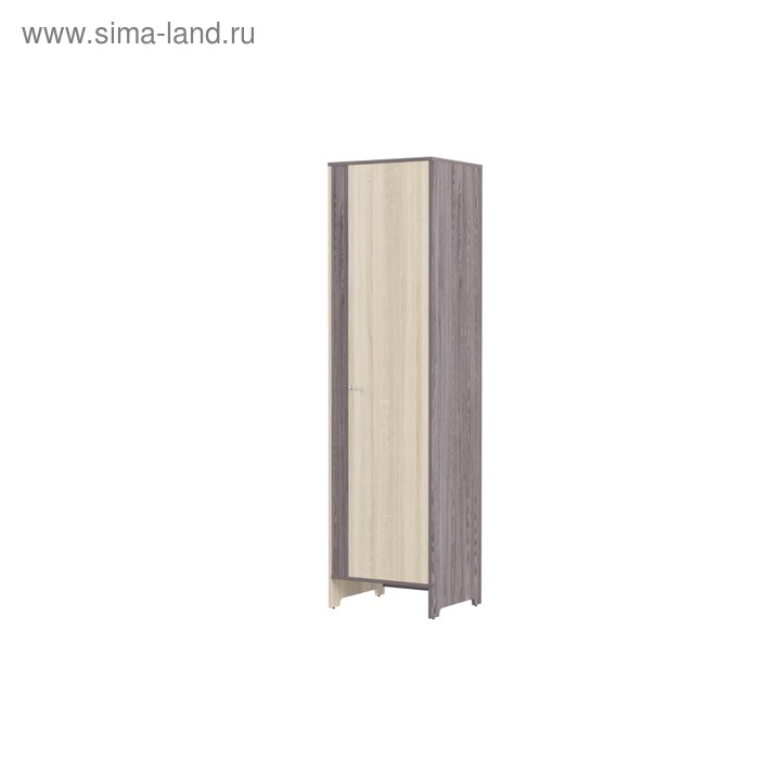 

Шкаф Гретта 3, 550х350х2000, Дуб сонома/Ясень черный