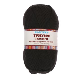 

Пряжа "Триумф" 20% шерсть, 80% акрил 100м/100гр (003 чёрный)