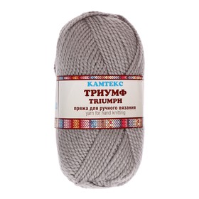 

Пряжа "Триумф" 20% шерсть, 80% акрил 100м/100гр (168 св. серый)