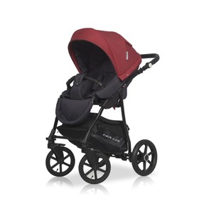 

Коляска 3 в 1 Riko Basic Bella, цвет серый-красный