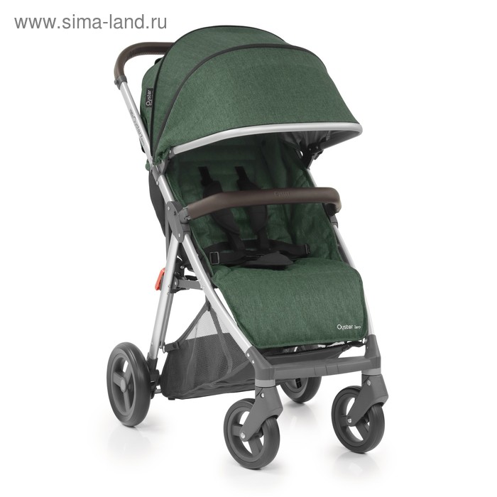 

Коляска прогулочная Oyster Zero Alpine Green с накидкой на ножки
