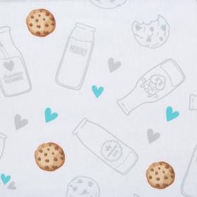 

Пеленка "Крошка Я" Milk Cookie 70*120 см, бязь, хлопок 100%