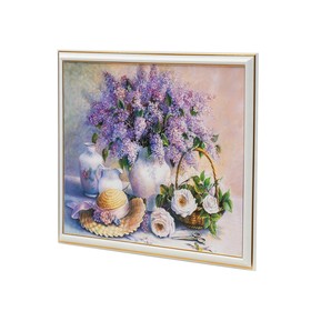 

Картина "Сирень и шляпка" 33х43 см