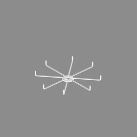 Дисплей Лайт 8 крючков, цвет серый от Сима-ленд