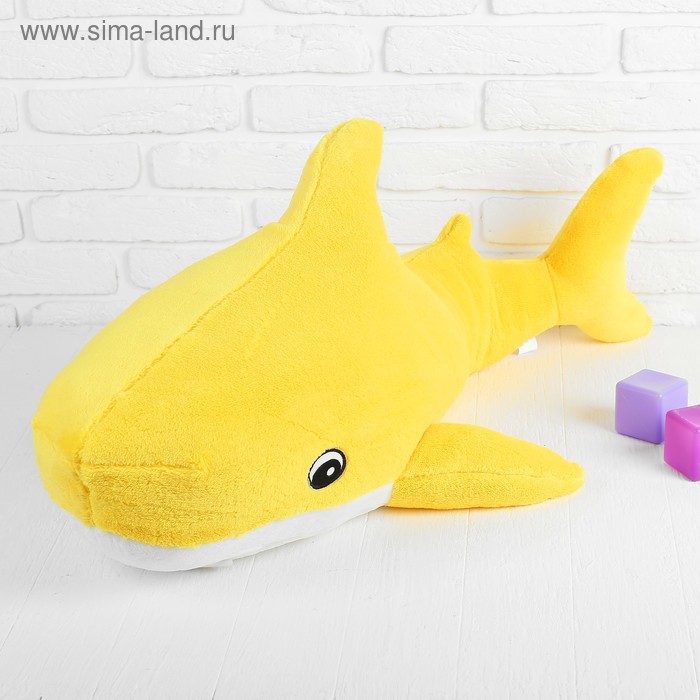 

Мягкая игрушка «Акула», 100х64 см, цвет жёлтый