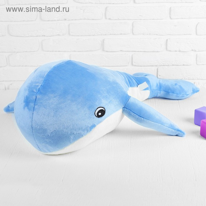 

Мягкая игрушка «Кит», цвет голубой, 95х75 см