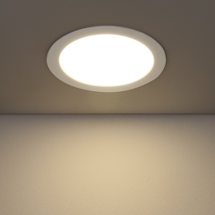 Светильник светодиодный DLR003, 18 Вт, 4200К, LED, цвет белый, d=205мм