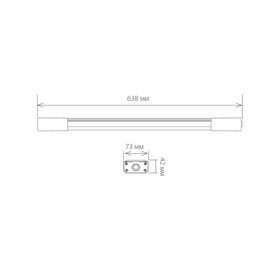 

Светильник светодиодный LTB0201D, 18 Вт, 6500К, LED, цвет белый, IP65