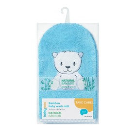 

Рукавичка для купания Bamboo «Мишка», цвет голубой