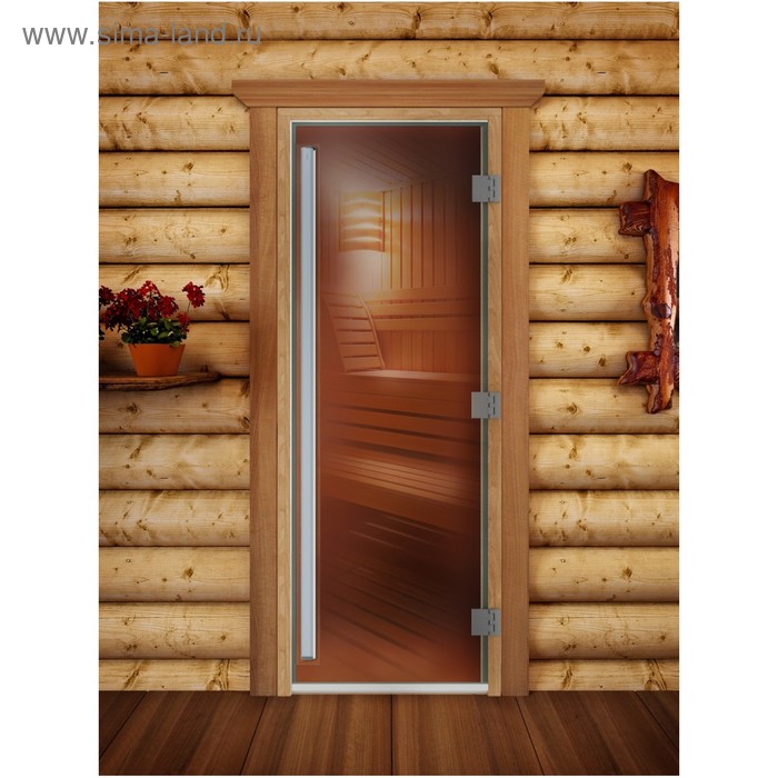 Дверь «Престиж», размер коробки 170 × 70 см, левая, цвет бронза
