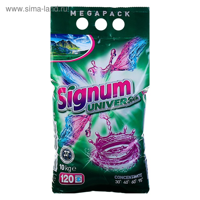 Стиральный порошок Signum Universal, 10 кг