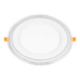 

Светильник светодиодный DLR024, 12 Вт, 4200К, LED, цвет белый, d=195мм