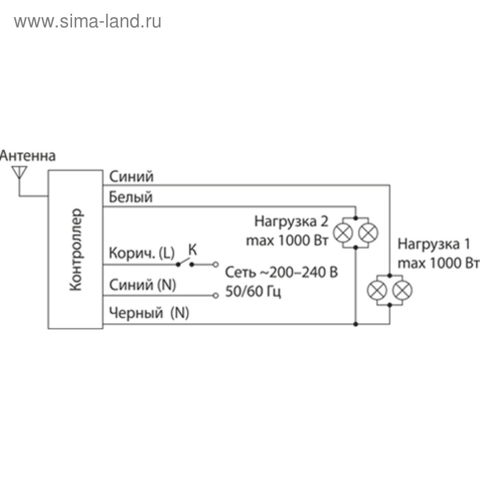 фото Пульт управления y2, цвет серебро, чёрный, 2 канала elektrostandard